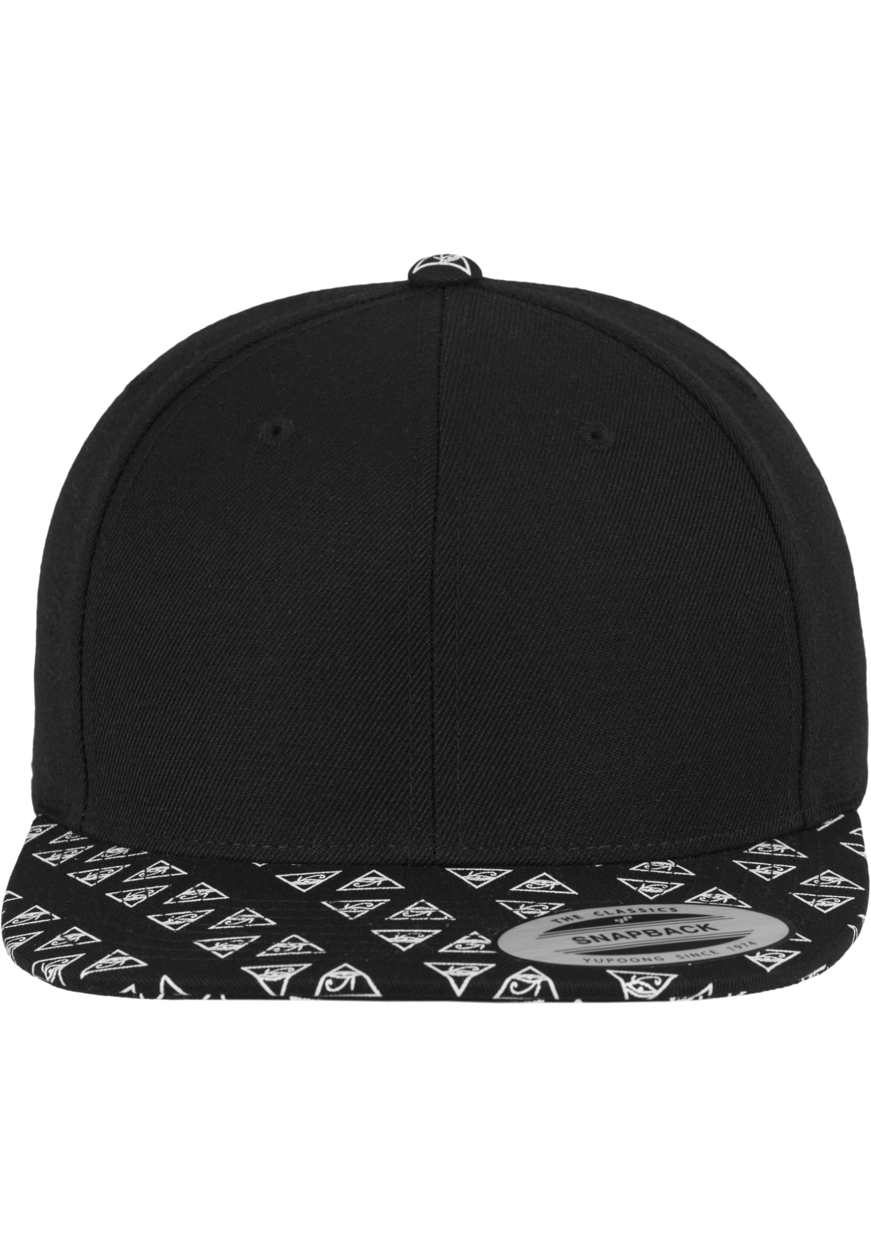 Flexfit Horus Eye Snapback Kappe, blk/Wht, one Size
