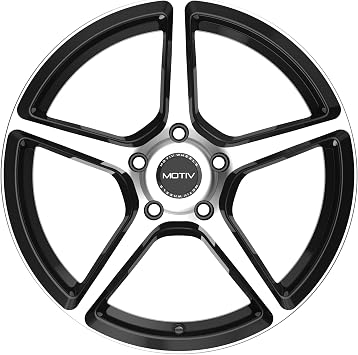 Motiv 433MB 17x7.5 5x4.5 +40mm Black/Machined Wheel Rim 17 Inch