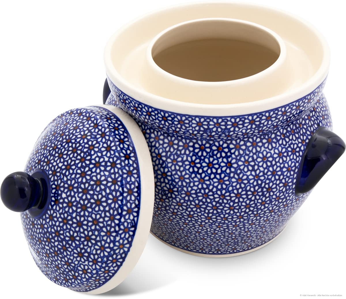 Grand Pot De Jardin En Céramique Bunzlauer 25L - Marron, Fait Main (Pologne) - Neuf