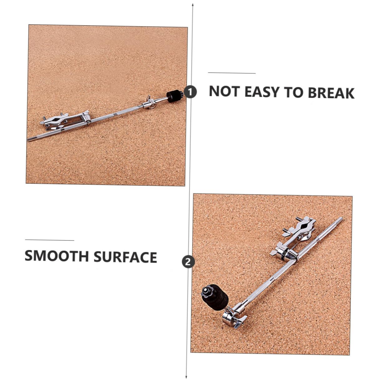 ULDIGI Sturdy Drum Hardware Extension Arm Drum Clamp Clip for Snare Drum Accessory Wc53