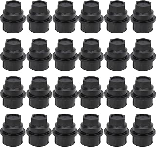 AUTOKAY 15646250 Pack of 24 Wheel Lug Nut Cap Covers Fits Chevrolet Truck - Black
