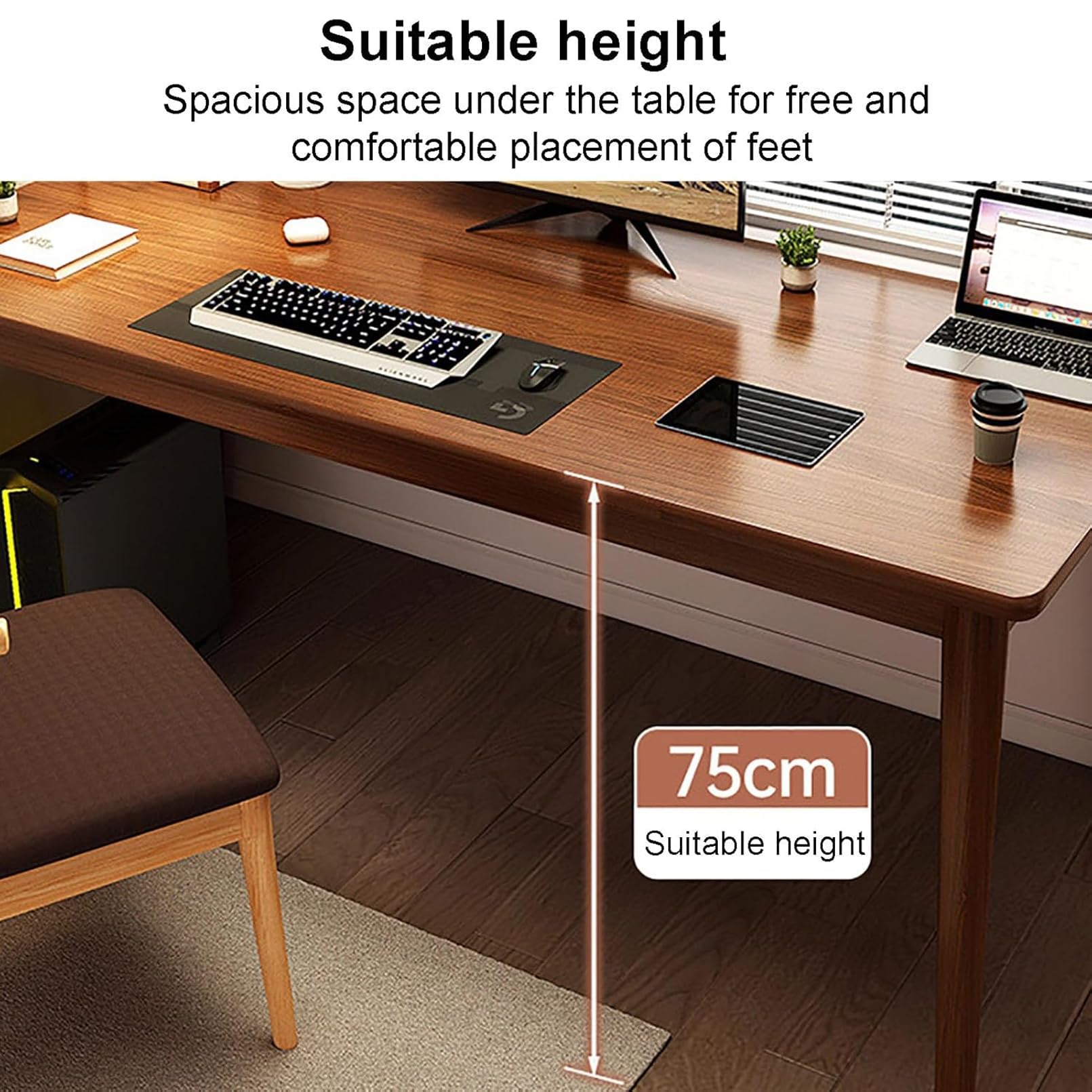 Amazon.co.jp: 書斎デスク ワークステーション シンプルスタイル PC