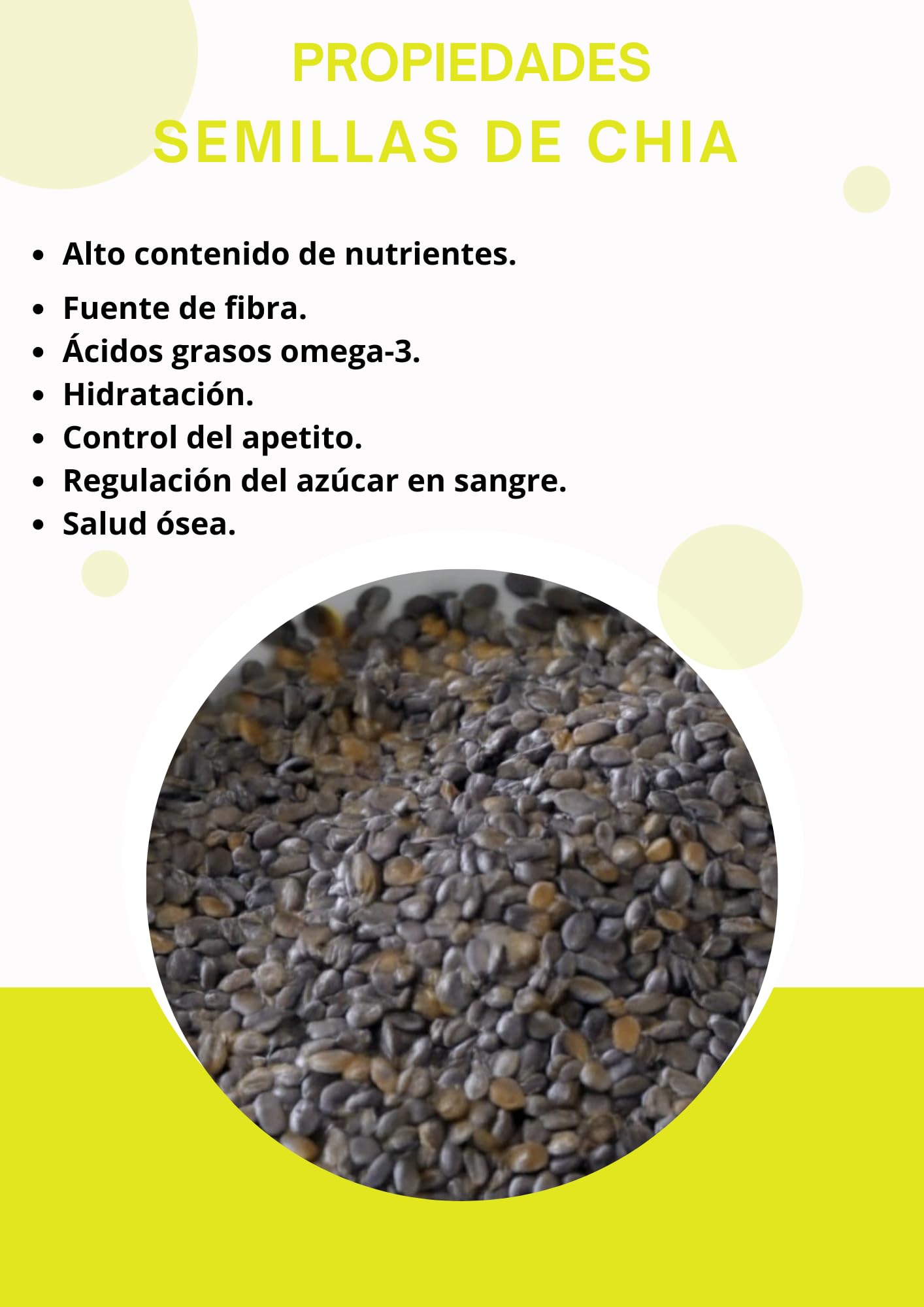 SEMILLAS de CHIA - Las Semillas de Chia - Semillas Chia - Chia Seeds - Chía Semillas - Chia - Chia Ecologica -Chía Semillas -Semillas- Semillas Chia - Semillas de Chia Ecologicas - Semilla Chia.