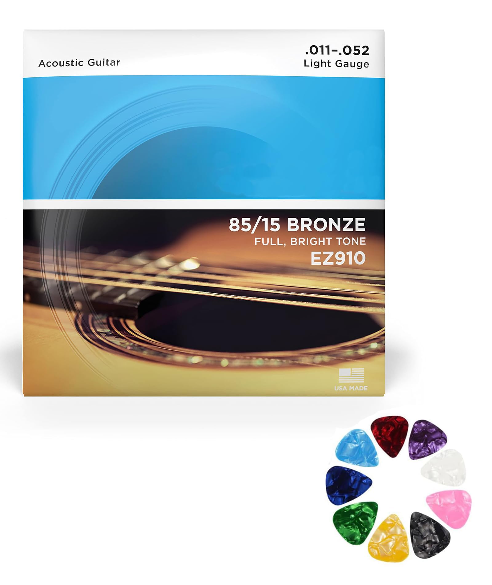 Guitar Strings, Guitar String, Guitar Strings Set Staninless Steel Plain String Copper Alloy Winding Anti-Rust Coating
