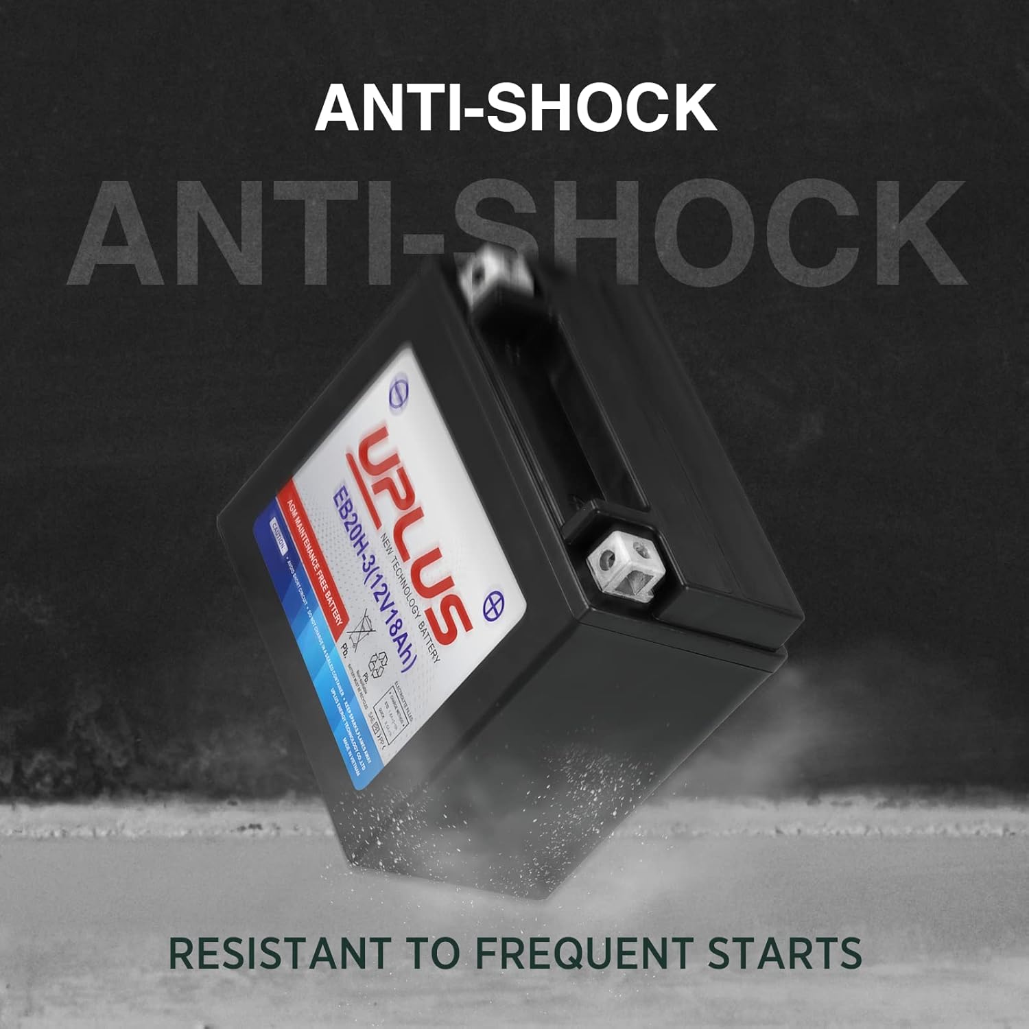 High-Performance AGM Battery for Powersports: YTX20HL BS & UPLUS EB20H Compatibility