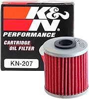 Vista 1 de K&N, filtro de aceite KN-207 de alto rendimiento para motocicleta y Powersports