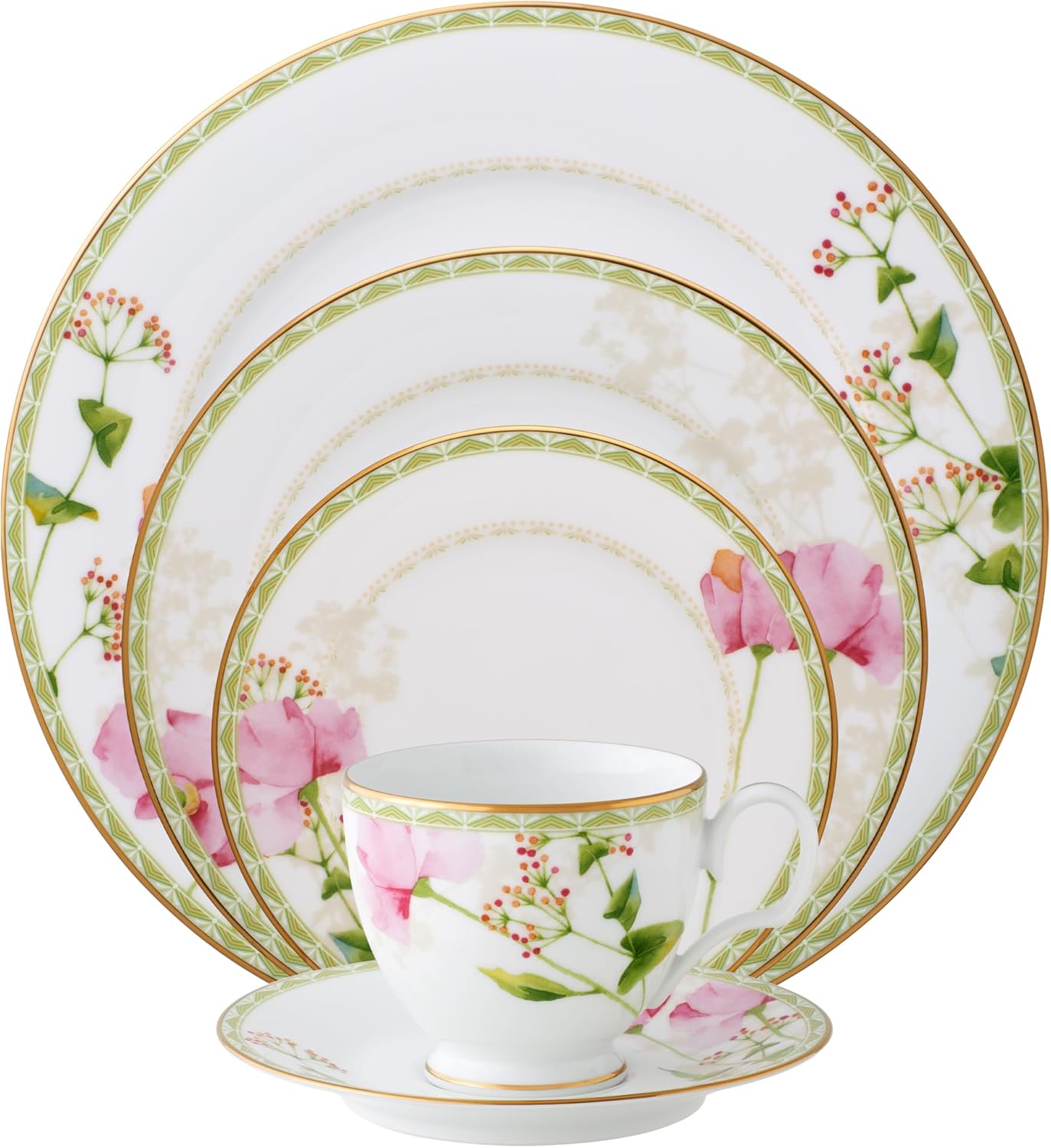 Noritake Poppy Place 5-Piece Place Setting, Service for 1