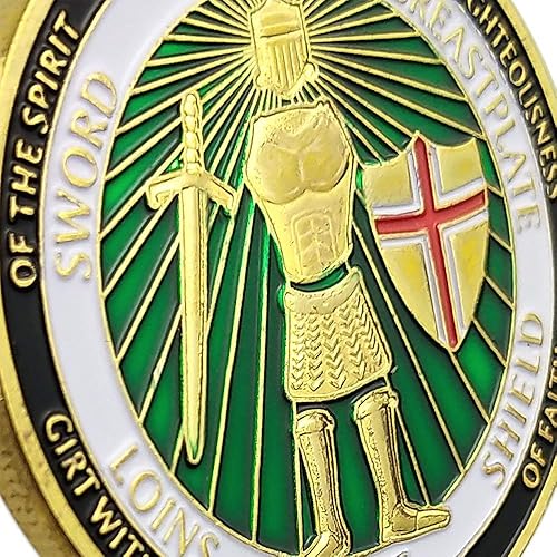 Miniatura 4 de Ponte toda la armadura de Dios monedas de desafío (Efesios 611-13)