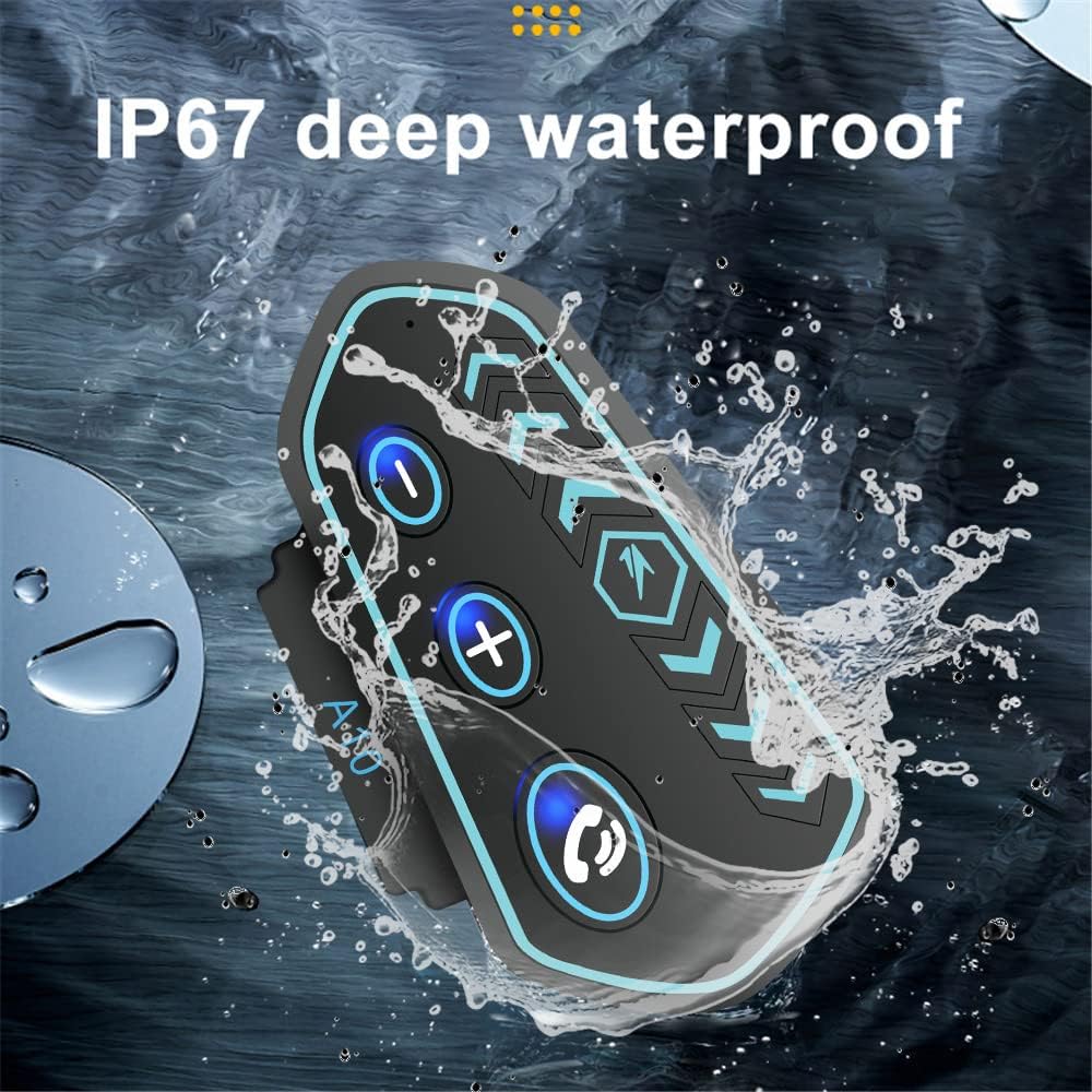 YOVDA DT-A10 headset submerged in water, demonstrating IP67 deep waterproof