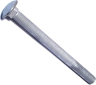Hard-to-Find Fastener 014973148041 Midwest Carriage Bolt, 1/2-13 X 6 in, Galvanized, 25 Piece