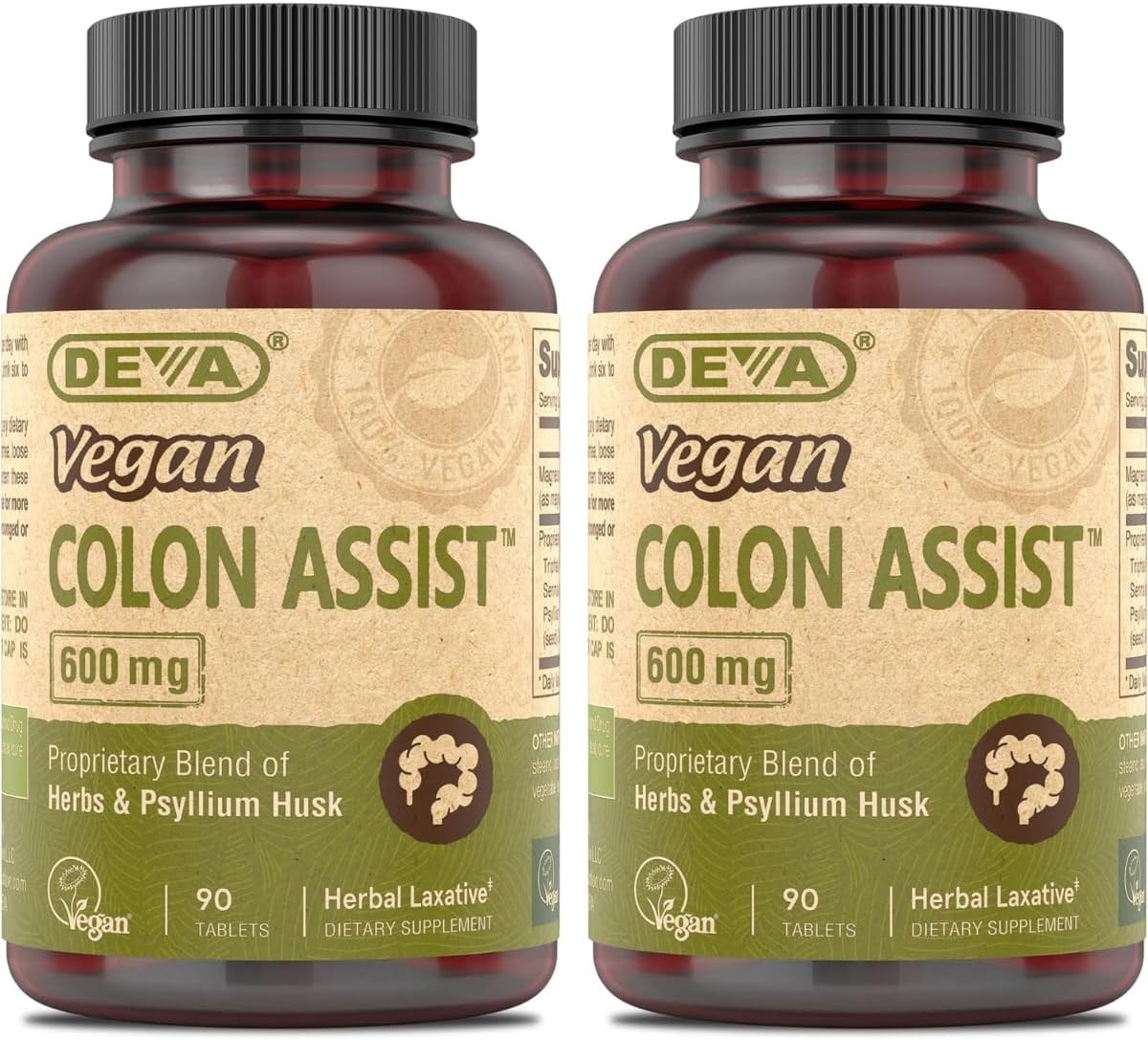 Vegan Colon Assist 90 Tabs (Pack of 2)