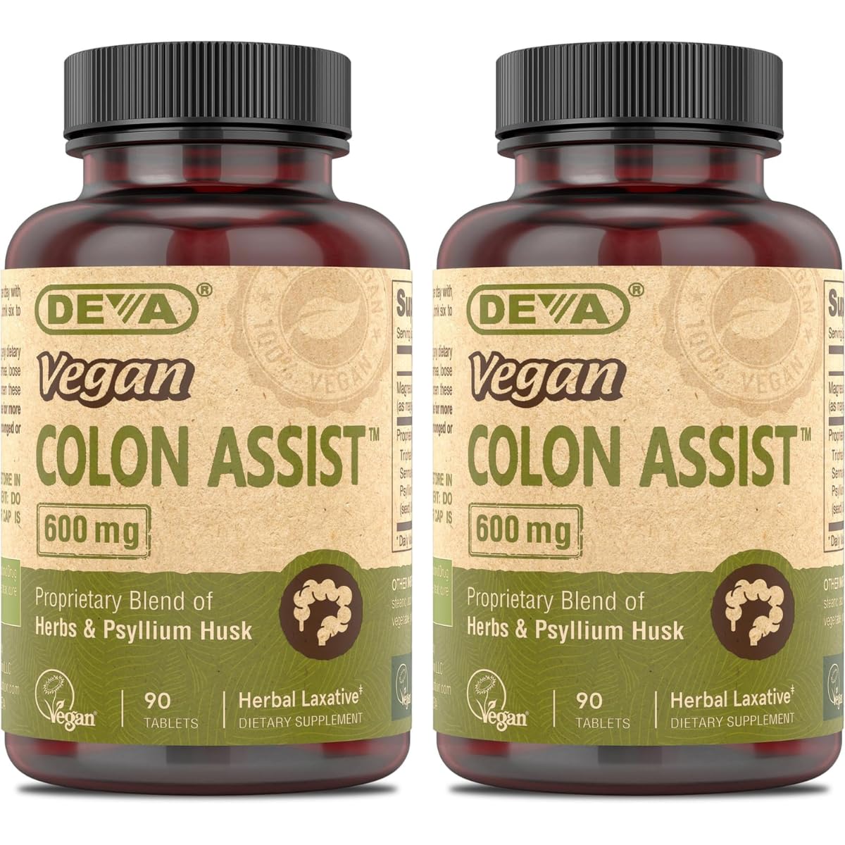 Vegan Colon Assist 90 Tabs (Pack of 2)