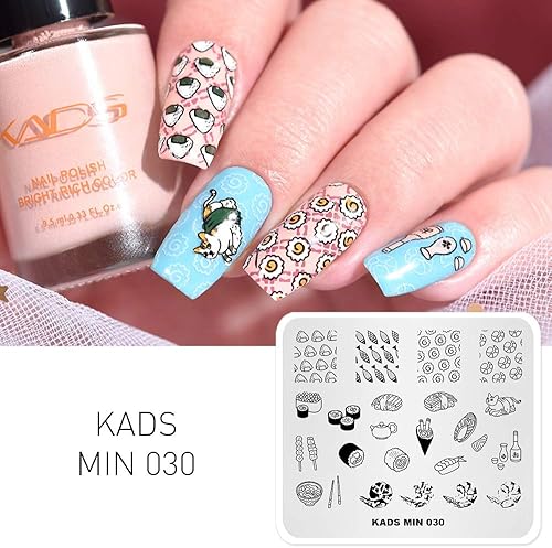 Miniatura 7 de KADS Placa de estampado de uñas Dragon Zoo Nail Art Stamp Template DIY Imagen Plantilla Manicura Estampado Placa Herramientas (ZO005)