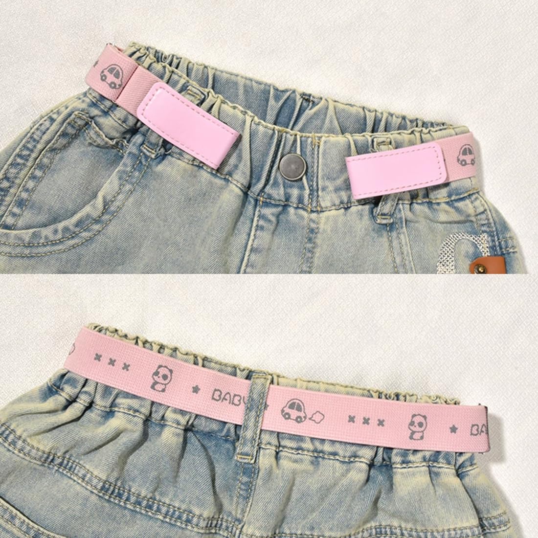 4 Stück Einstellbarer Kindergürtel,Elastischer Gürtel Kinder,für Jungen Mädchen Jeans Shorts Hosen Kleid