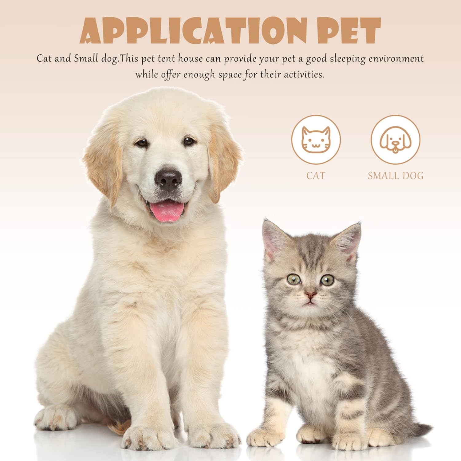 Kisangel Decorative Dog Tent Bed Washable Indoor Pet Teepee for Dogs Cats Removable Design for Easy Cleaning Cozy Safe Shelter for Pets for Play Sleep