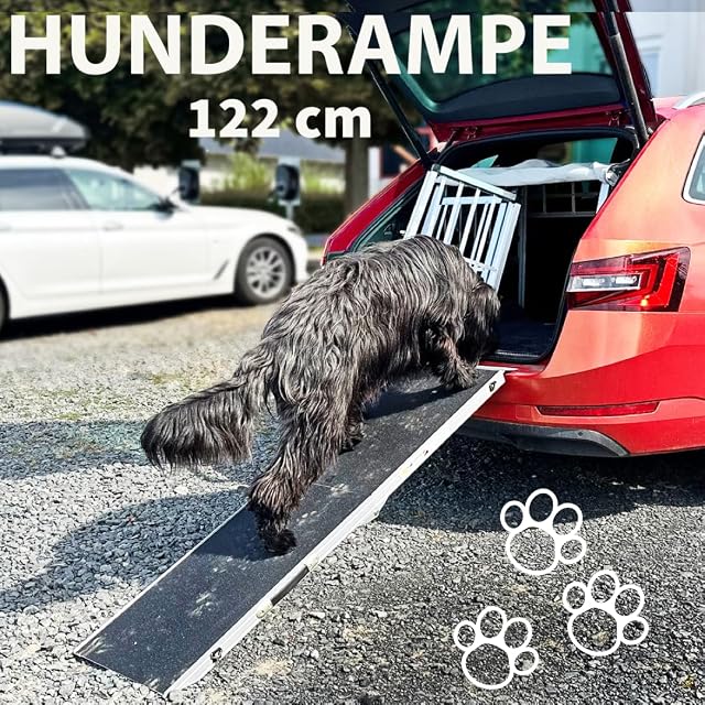 Foto 2 de 7 de Petigi Rampa para Perros Plegable Aluminio Coche Casa 4 Tallas Negro, Longitud:122 cm