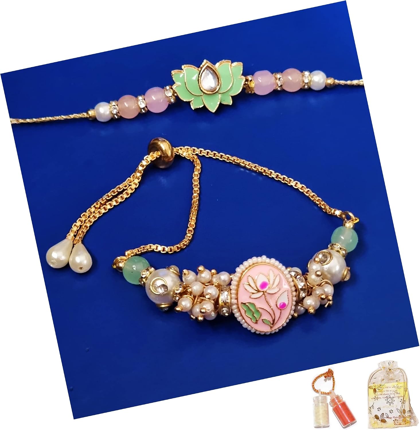 |Rakhi for Brother and Bhabhi | Rakhi for Bhaiya and Bhabhi | Rakhi for Brother and bhabhi | bhaiya bhabhi Rakhi Set| Rakhi Combo| lumba rakhi