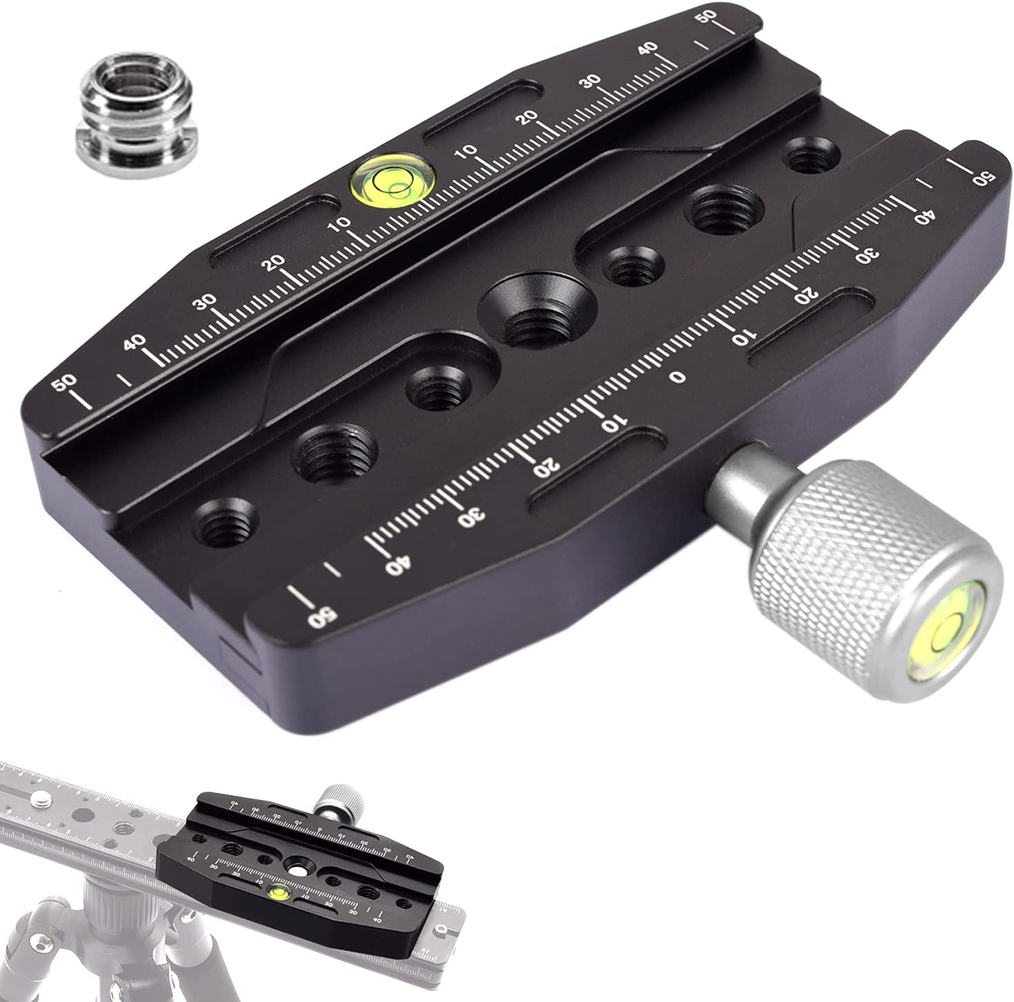 Adattore A Morsetto QR-120 Con Piastra Rapida 120mm Per Treppiedi - Compatibile Arca Swiss