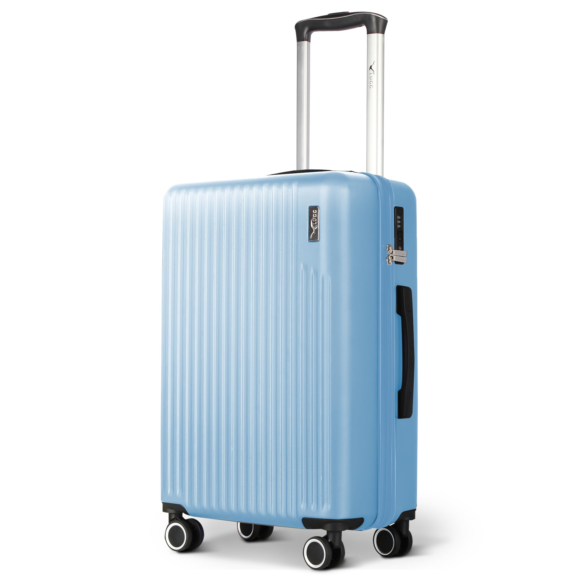LUGG 20inch Vacay Suitcase ABS Luggage with TSA Indent Lock, Aluminium Trolley Handle, 360° Spinner Wheels, Water-Resistant & Durable Material - Airline Compatible (55 x 23 x 35cm) — view 38