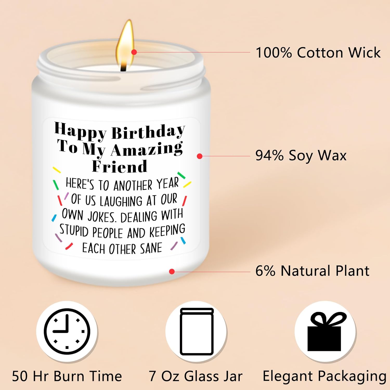 Homsolver Birthday Gifts for Women, Funny Friendship Gift for Best Friend - Unique Birthday Gifts for Women, Her, Mom, BFF, Sister image 5