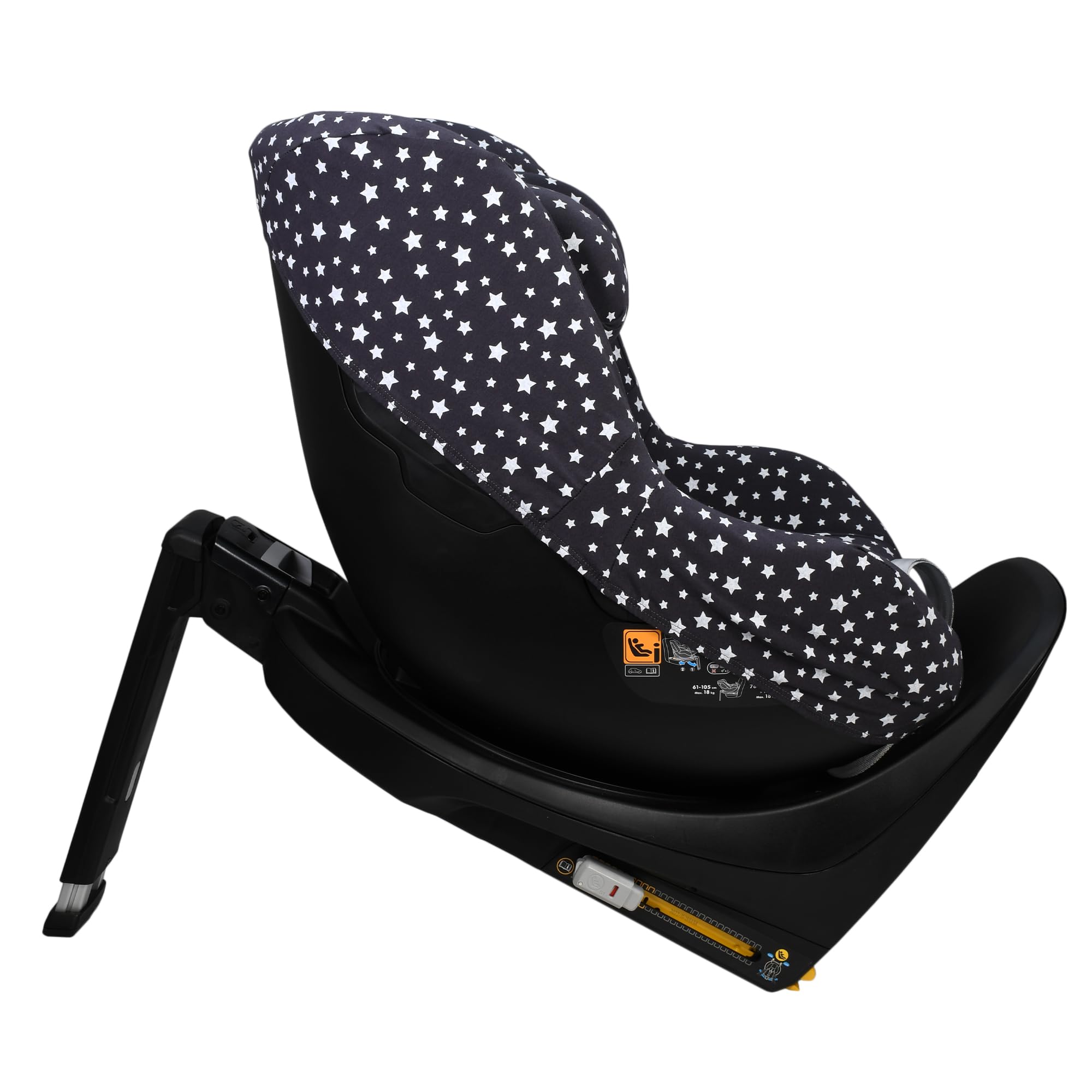 JYOKO KIDS Rivestimento per seggiolino auto in cotone compatibile con Maxi Cosi (Maxi Cosi Mica Eco I-Size, Winter Sky)