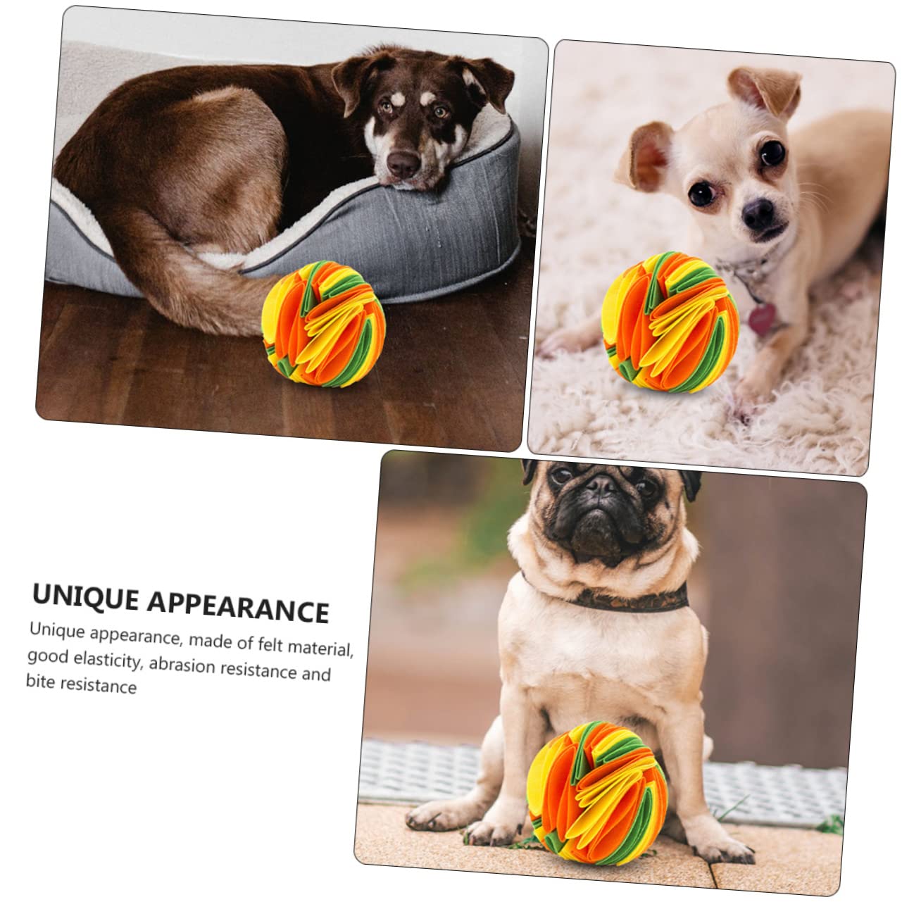 Angoily 3stücke Pet Dog Sniff Toy Bunter Kauspielzeug Für Hunde Interaktives Futterspielzeug Zahnpflege Und Stressabbau Für Kleine Mittlere Und Große Hunde