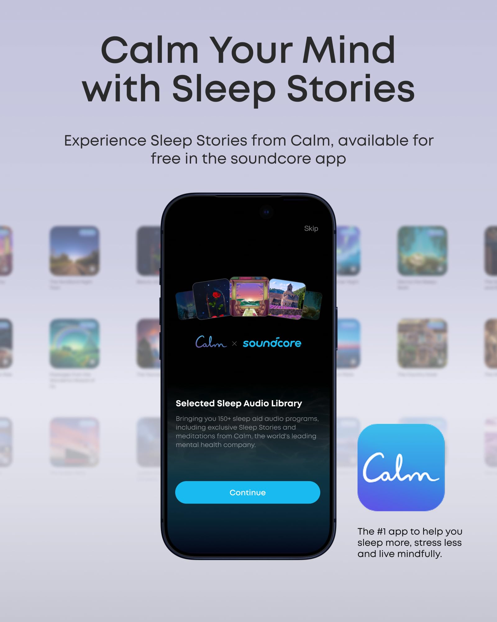 soundcore Sleep A30 by Anker, Sleep Earbuds, Active Noise Cancellation, Passive Noise Cancellation, Adaptive Snore Masking, Extensive Sleep Audio Library, Comfortable for Side Sleepers, 10H Battery — view 5
