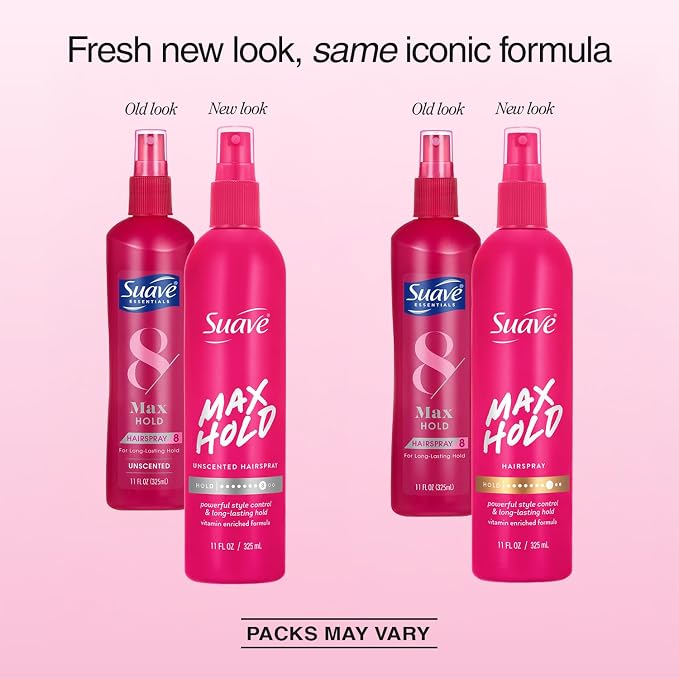 Suave Hairspray Non-Aerosol Max Hold 3 Piezas miniatura 2