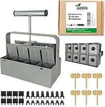 JARDEN Professional Sowing Tool Manual Sowing Tool - 8 x 5cm Square Clods - Stainless Steel Gardening Tool for Planting Seeds, Seeds and Cuttings