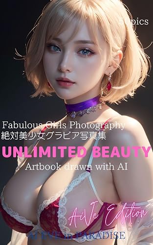 UNLIMITED BEAUTY: Vol.17 Lingerie　AiVe Edition Fabulous Girls Photography(絶対美少女 グラビア写真集) 50 pics(Artbook drawn with AI) AI EVE in PARADISE (UNLIMITED BEAUTY AiVe Edition) (English Edition)