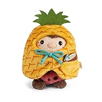 NICI- Set Coccinella Dozz 8cm con Noce di Cocco e Costume da Ananas in Confezione Rosso-Morbido Peluche, Carino da coccolare e Giocare, per Bambini e Adulti, un’ottima Idea Regalo | 61651, Colore
