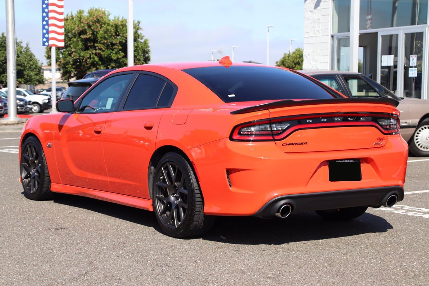 Rear Trunk Spoiler Wing Fit for Dodge Charger GT SRT SXT SE R/T Scat Pack 2015-2024 Gloss Black Redeye Style Decklid Lip Exterior Accessories