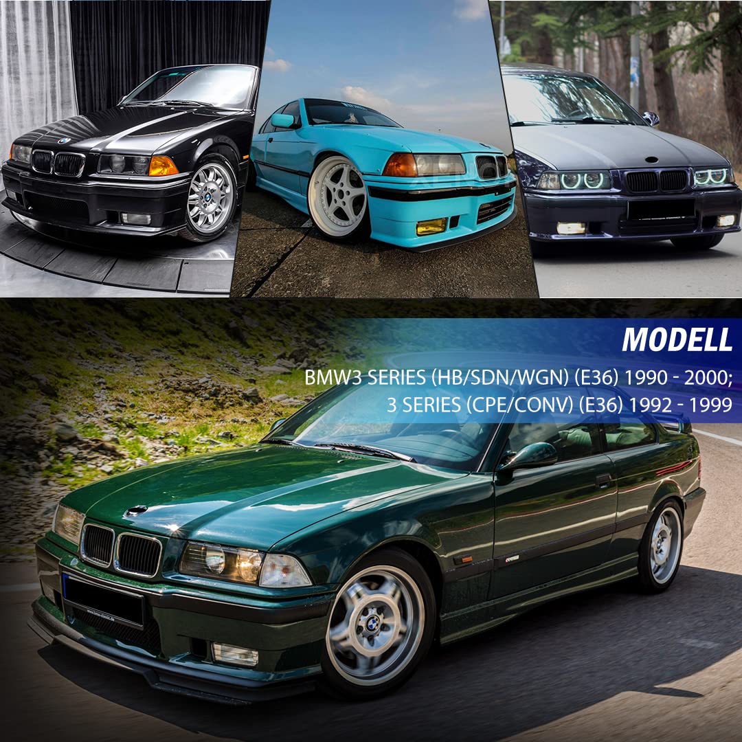 Nebelscheinwerfer für BMW 3er(HB/SDN/WGN) (E36) 09/1990-08/2000 BMW 3er(CPE/CONV)(E36) 10/1991-11/1999 Ein Paar Klar Linse H1 12V 55W R:63178357390 L:631 78357389