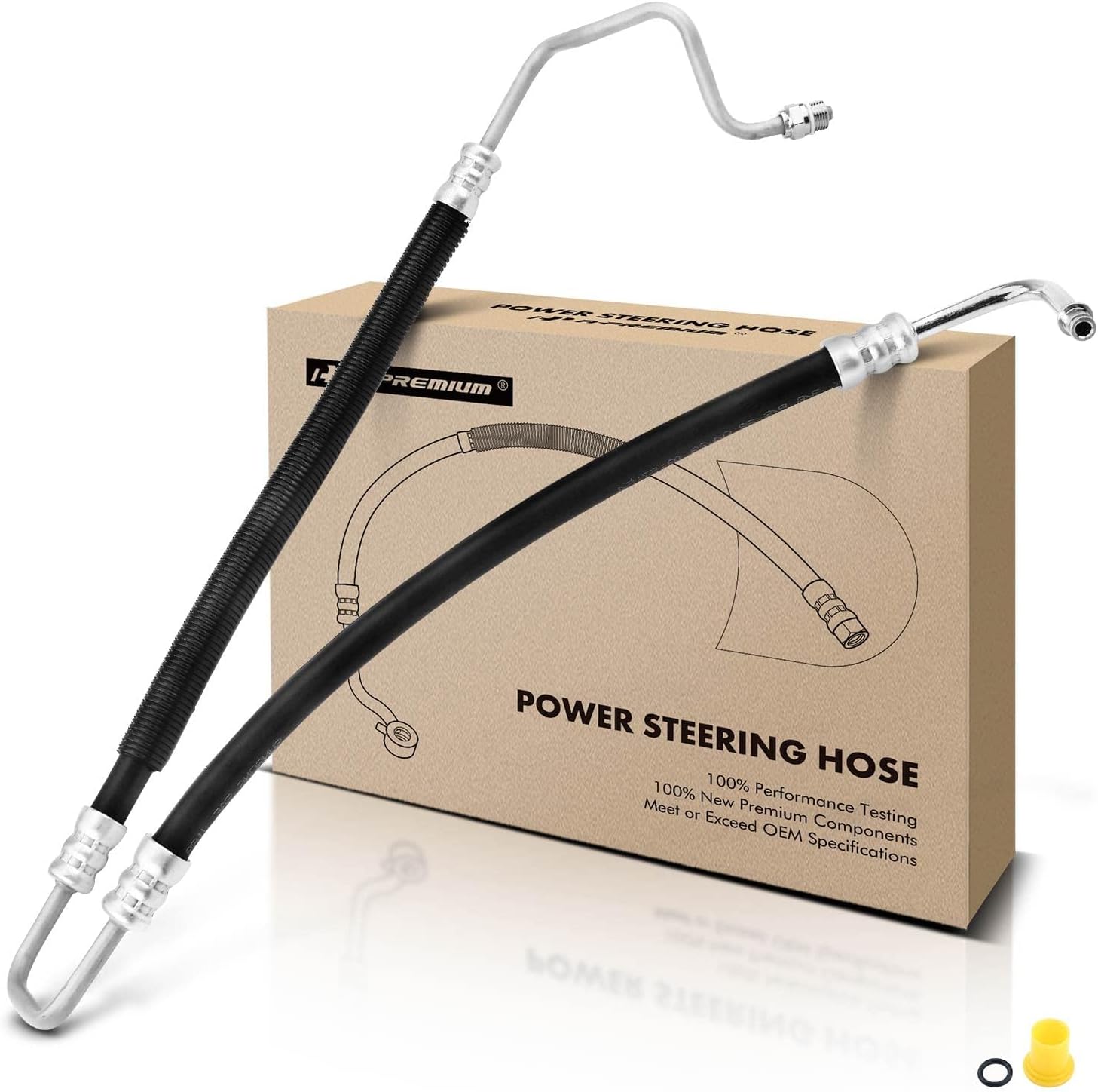 A-Premium Power Steering Hose Pressure Line Hose Assembly Compatible with Mercury Mountaineer Ford Explorer 2006-2010 Explorer Sport Trac V8 4.6L