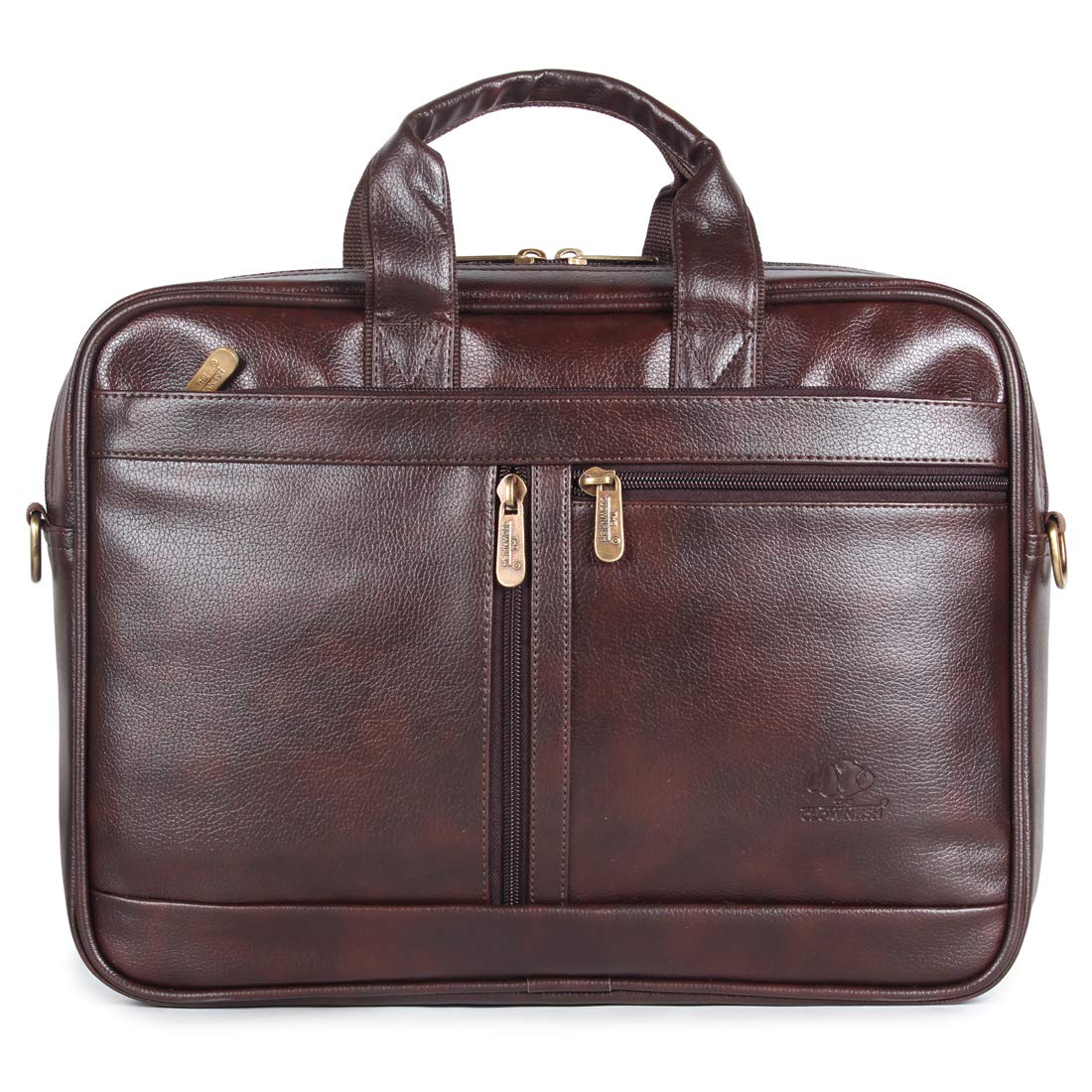 THE CLOWNFISH Unisex-Adult Faux Leather 15.6 Inch Laptop Messenger Bag Briefcase (Dark Brown) (B08Q4GRFSK) Amazon Price History, Amazon Price Tracker
