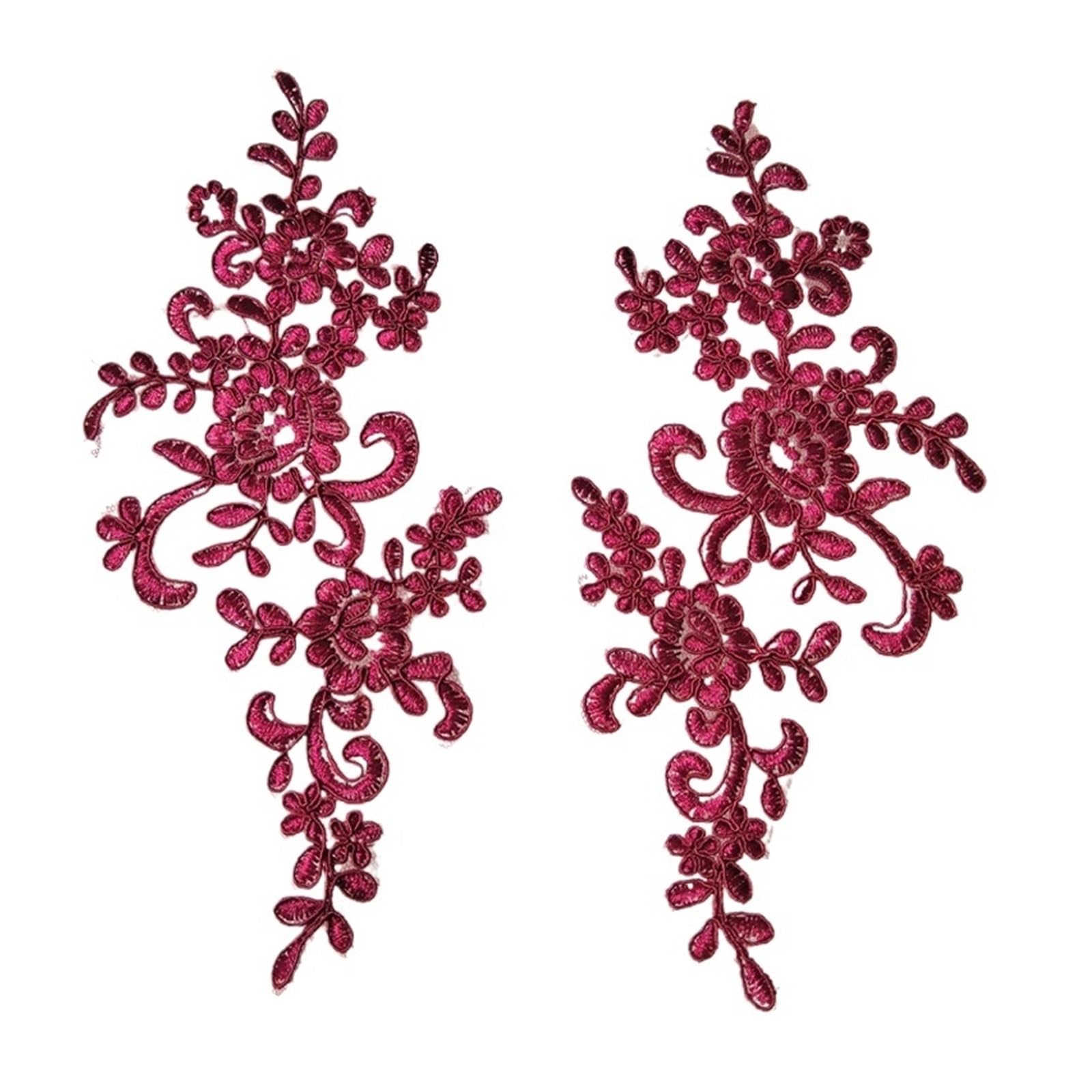 Patch en tissu brodé dentelle 3D pour couture et accessoires décoration textile de robe