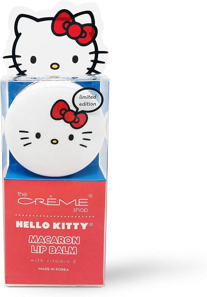 Amazon.co.jp: The Crème Shop x Sanrio Macaron Lip Balm (Hello