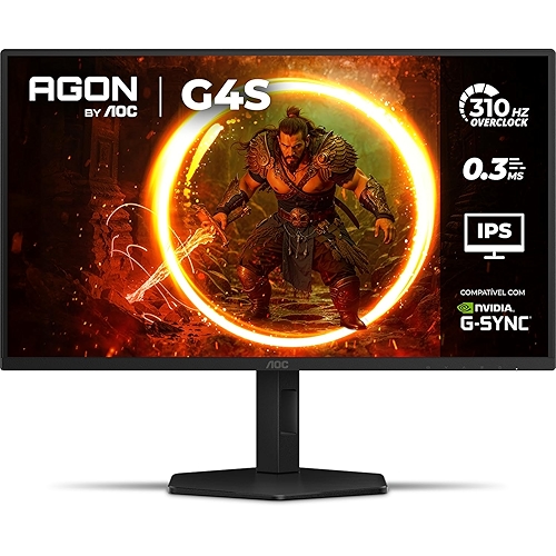 Monitor Gamer AOC AGON G4S 25" 310Hz 0.3ms HDR10 IPS Base Ajustável 25G4S/P Monitor Gamer AOC AGON G4S 25" 310Hz 0.3ms HDR10 IPS Base Ajustável 25G4S/P