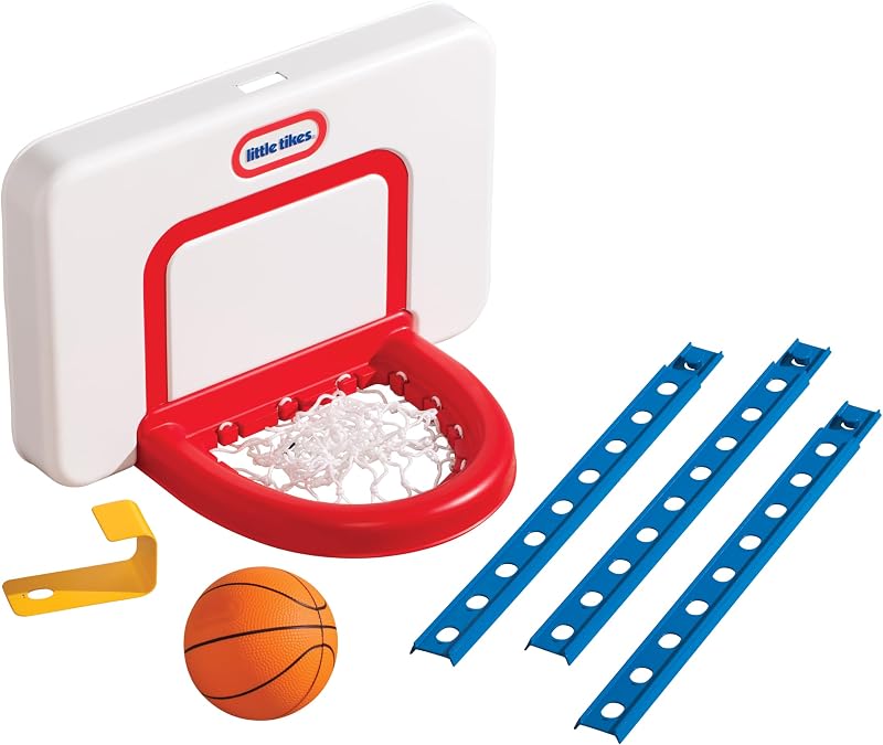 Set de Baloncesto Little Tikes Attach 'n Play, Original , Blanco