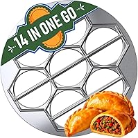 Vista 1 de Fabricante de Ravioli y Empanada – Prensa de Molde de 14 Ranuras de Alta Resistencia para Dumplings Caseros, Pierogi, Pasteles, Samosas, Empanadas