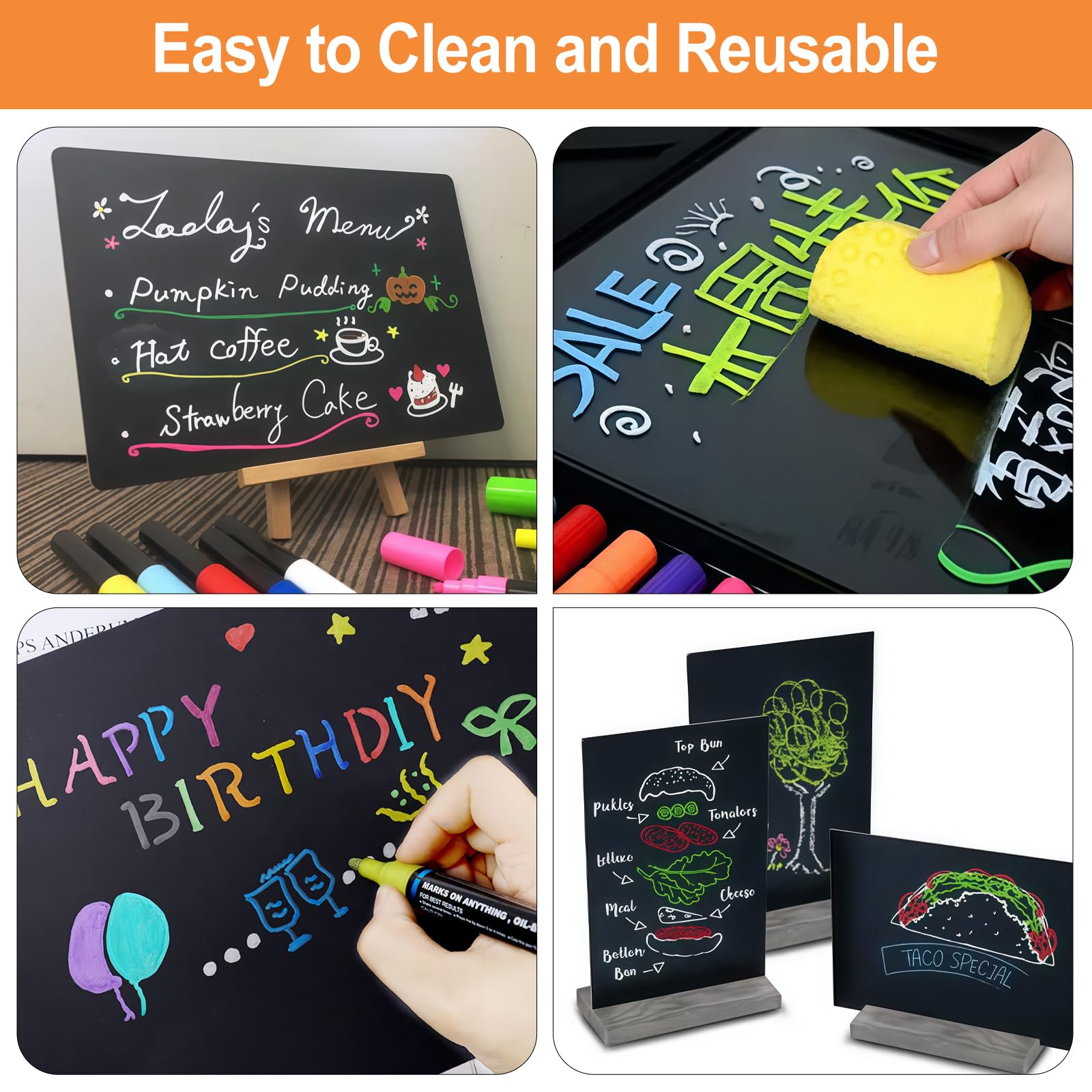 Produktbild von 2 Acrylplatten Schwarz 30x30 Cm, 3 Mm – Kratzfest, UV-beständig, Mit Schutzfolie – Für DIY, Malerei, Schilder, Handwerk