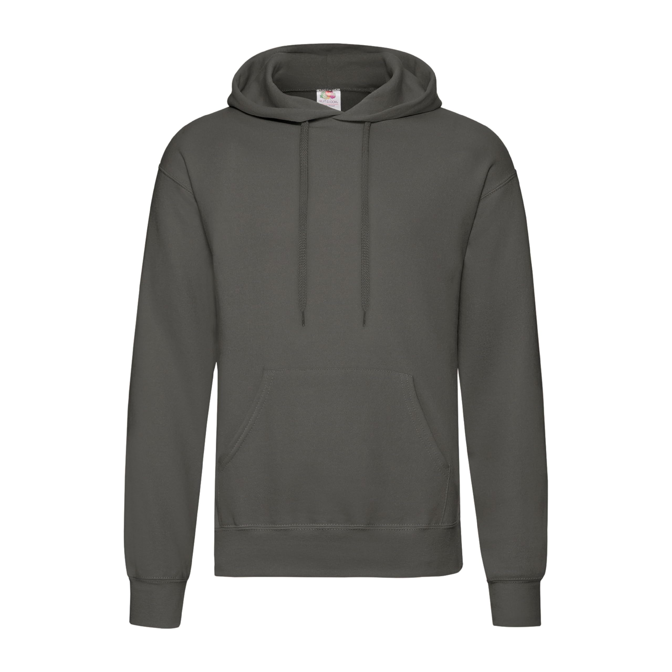Fruit of the Loom 62-208-0 Men's Classic Hooded Sweatshirt, Charcoal Grey,Large
