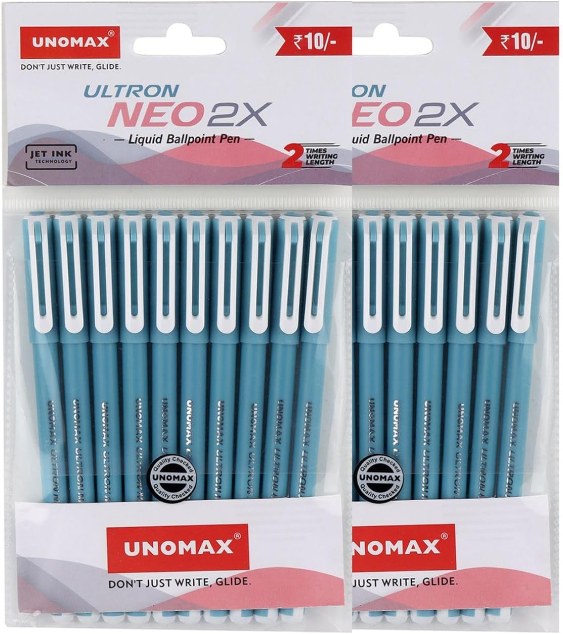 Ultron Neo 2x Ball Pen Pack of 20 (20 Blue) | Elevate Your Writing Experience with Jet-Like Smoothness | 0.7mm Tip Size for Superior Precision | Ideal for Office, School, and Everyday Use
