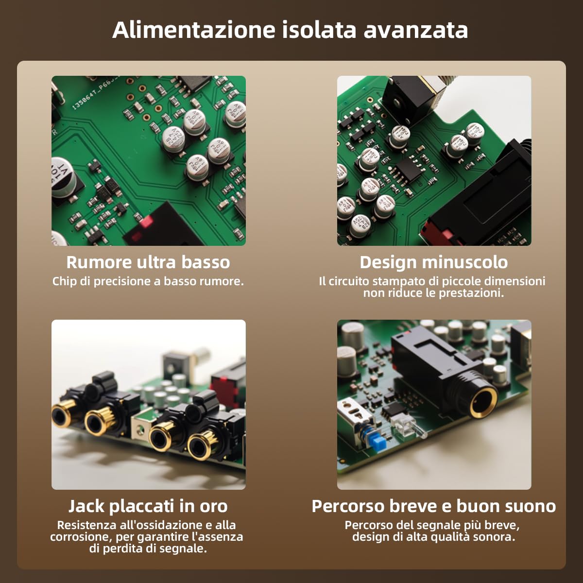 S.M.S.L PH-1 Preamplificatore Phono Mini per Giradischi MM, Amplificatore Audio Stereo HiFi, Preamp con Uscita RCA 6.35mm, Alimentazione DC 5V