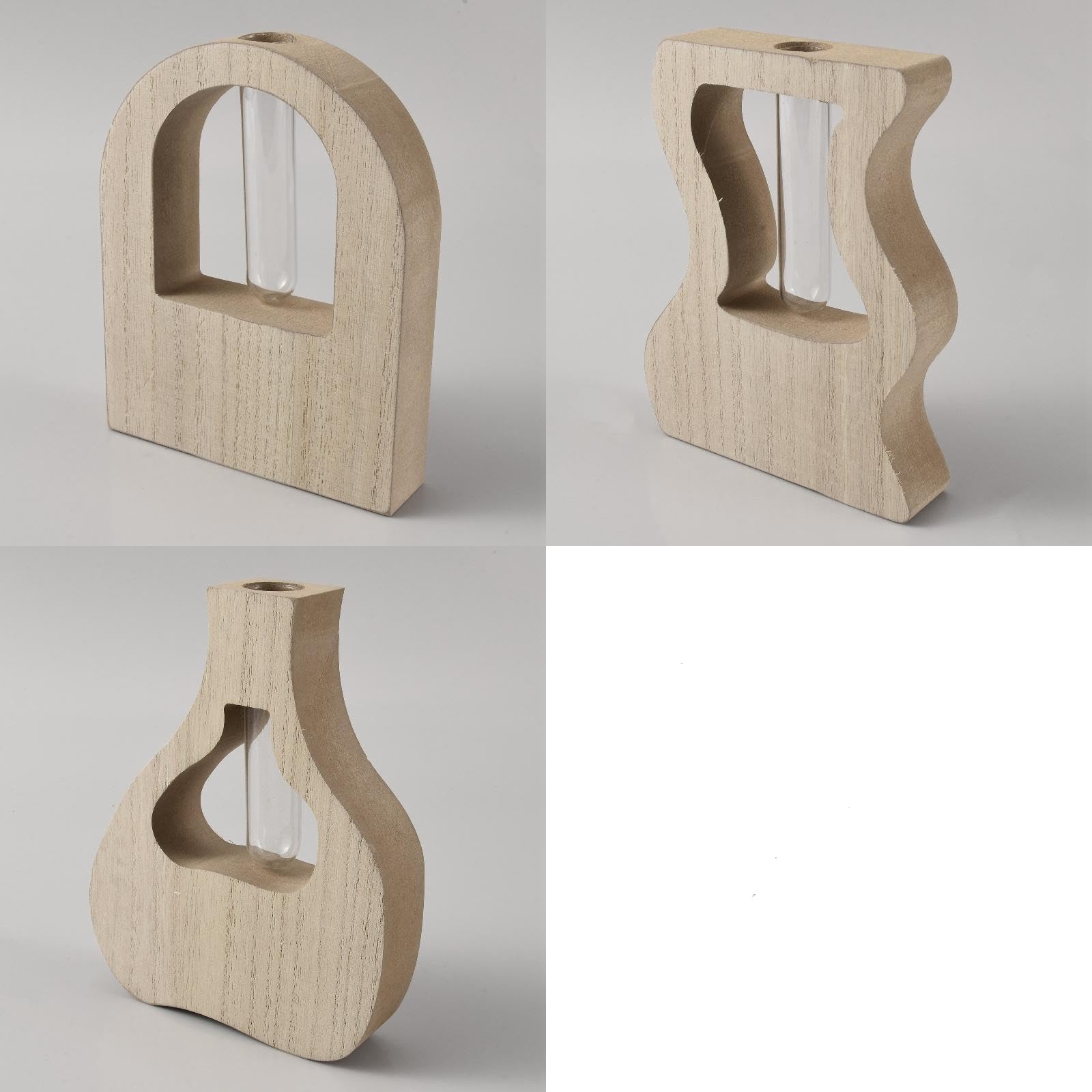 3 Stück Hölzernes Reagenzglas Vase Glas Reagenzglas Vase Mit Holz Rahmen Einzelne Röhren Pflanzen Vermehrer Ständer Stecklinge Bauernhaus Tisch Tischdekoration Für Zuhause Büro Schreibtisch