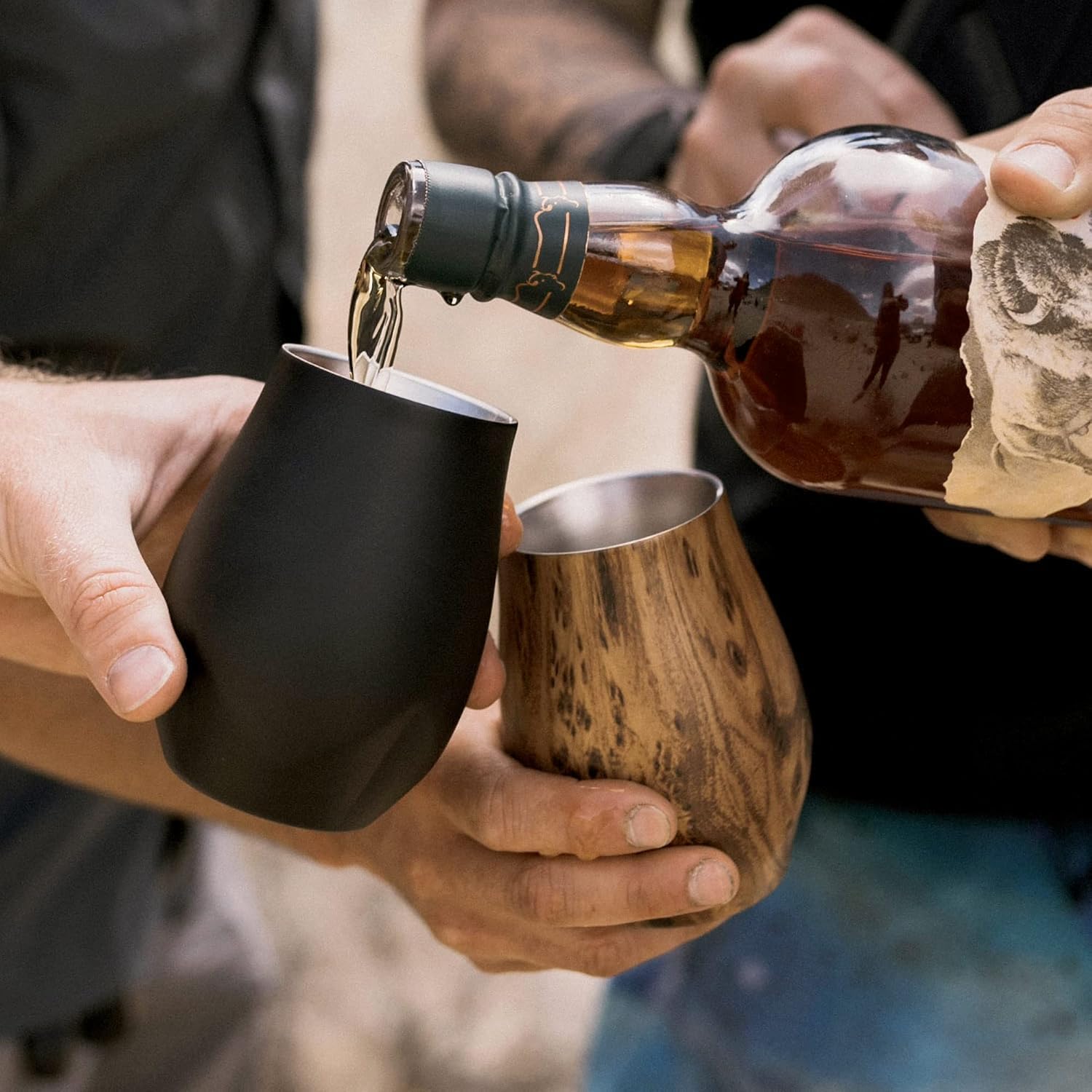 BrüMate NOS'R, Double-Wall Stainless Steel Whiskey Nosing Glass - 7 Oz (Matte Black) - Image 2