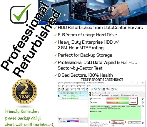 Miniatura 2 de Avolusion PRO-Z Series - Disco duro externo USB 3.0 de 12 TB para PC de sobremesa WindowsOS / portátil (blanco)
