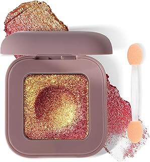 Paleta de sombra de ojos holográfica con purp...