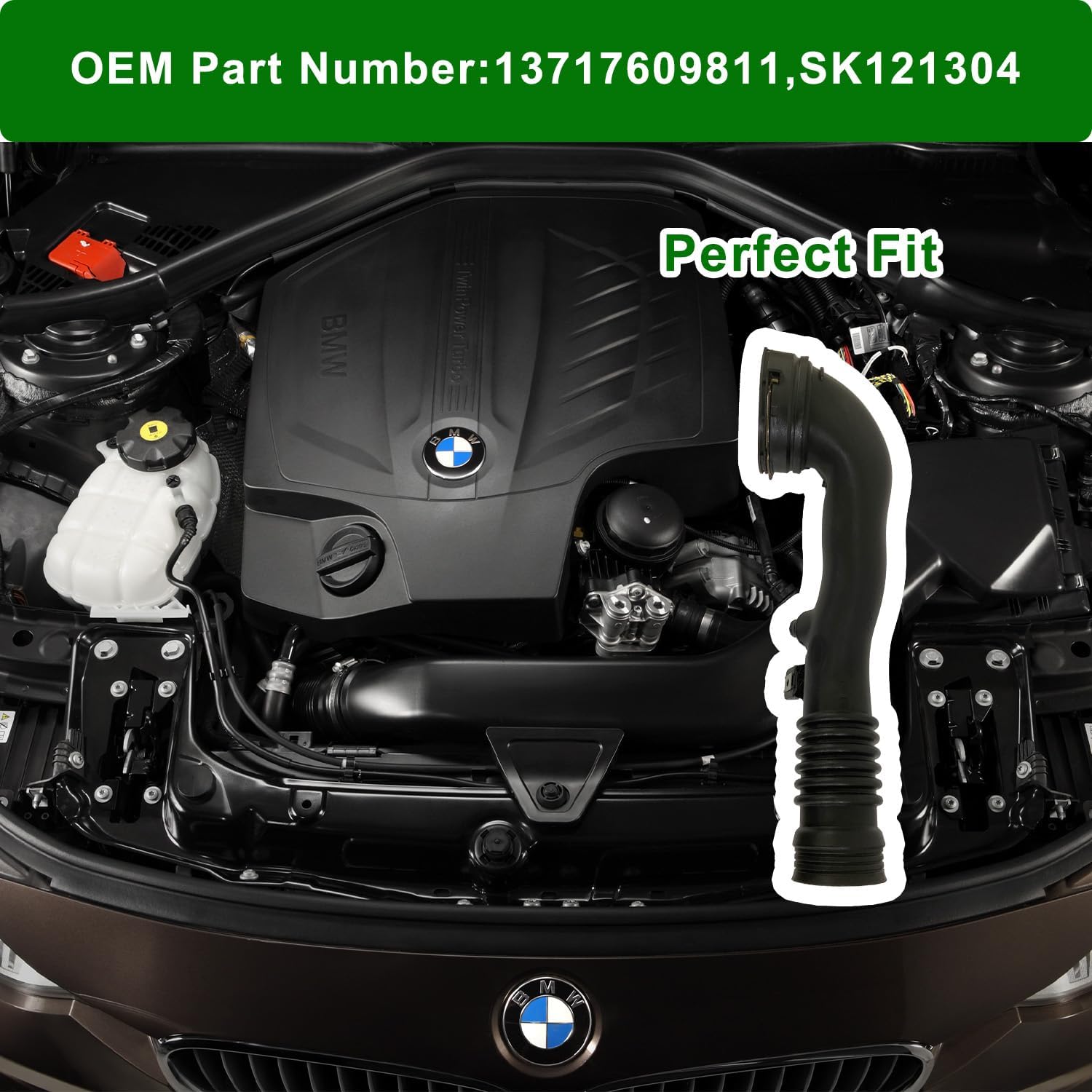 Air Charge Turbo Induction Pipe for BMW 535i GT F01 F02 F07 F10 E70 E71 E72-13717609811 SK121304 for BMW Air Intake Hose Duct for X5 X6 740Li 640i