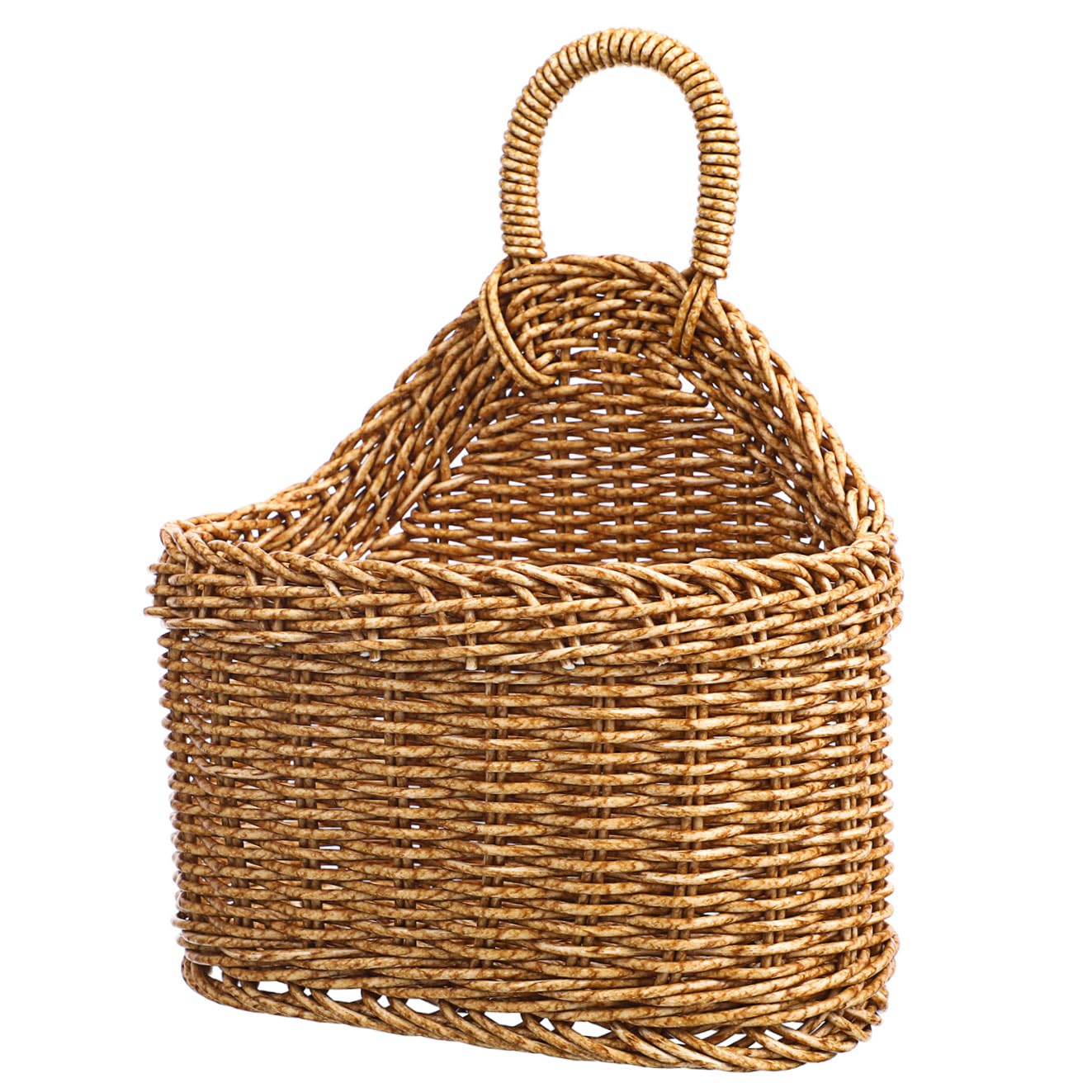 Cesta de mimbre con asa para liberar encimeras y evitar que la fruta se estropee